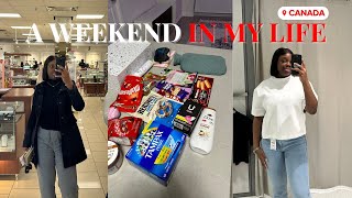 VLOG | a weekend in my life - shopping, friends, groceries, sleepover, cooking \& more!