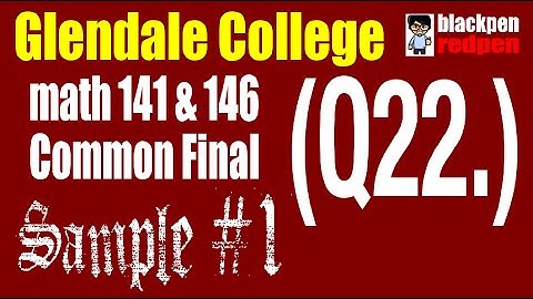 (Q22) Sample #1, Math 141/146 common final, long division with polynomials