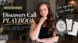 Wedding Photography Discovery Calls | Script, Sales Strategy & AI Prompts to Book More Clients