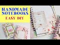 EASY DIY NOTEBOOKS!  fun catch all NOTEBOOKS/JOURNALS/ with pockets and inserts/ USE YOUR WRMK CINCH