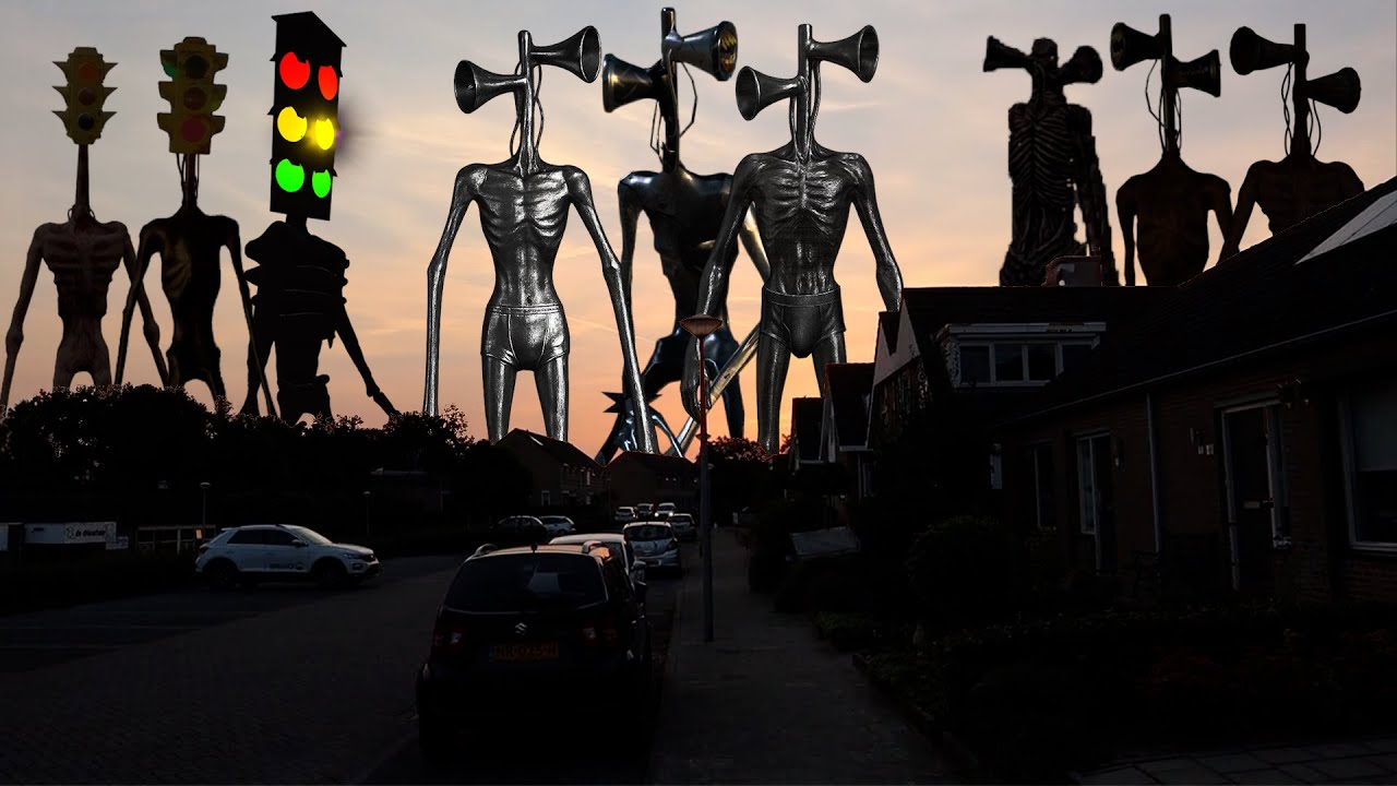 TEAM Siren Head VS TEAM Metal Siren Head VS TEAM Traffic Light Head