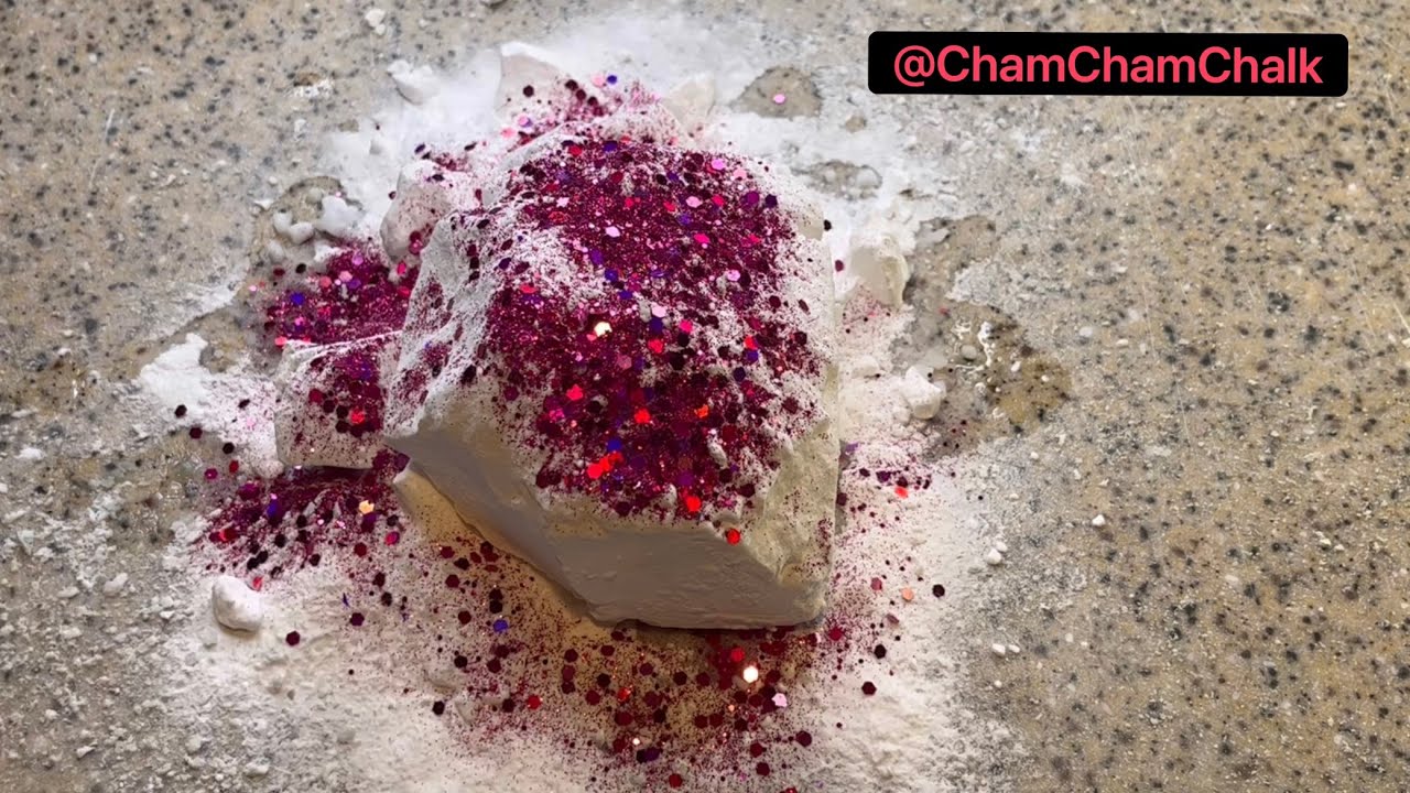 Day 3 🤍💕 Soft Gym Chalk Baking Soda Gym Chalk ASMR ChamChamChalk YouTube