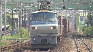 EF66 126+コキ 3075レ 熱田駅通過