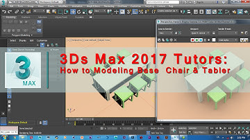 3Ds Max 2017 Tutorial |  How to Modeling Base  Chair & Tabler