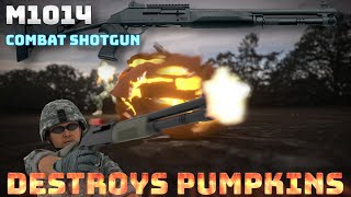 Benelli M4 Tactical Shotgun - Destroys Pumpkins