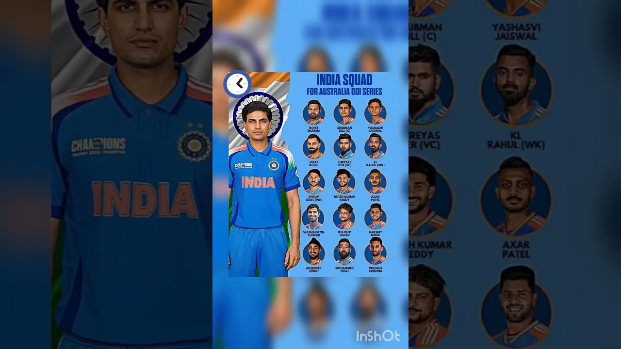 IND squad vs AUS 