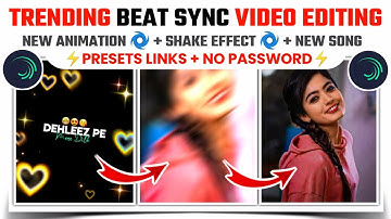 trending beat sync shake effect status editing in alight motion