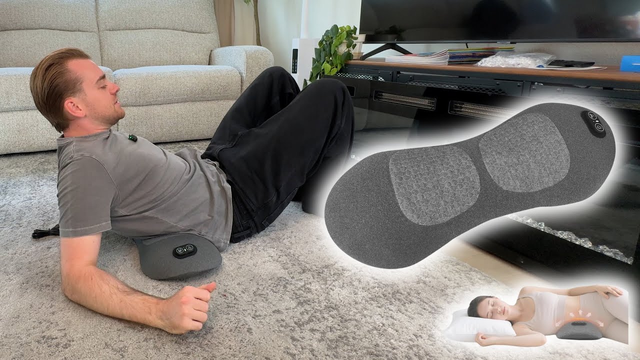 Lifiora 3-in-1 Electric Lumbar Support Pillow | Heat, Vibration & Traction for Back Pain