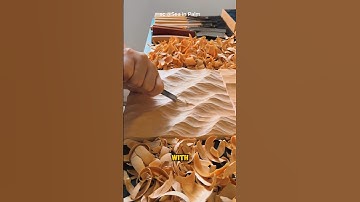 Van eenvoudig hout tot oceaan golven ✨🌊 #kortevideo #kortefilmpjes