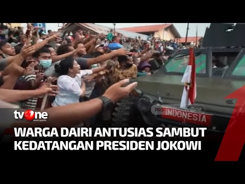 Antusias Warga Sambut Kedatangan Presiden Jokowi ke Kabupaten Dairi | Kabar Petang Pilihan tvOne