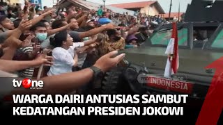 Antusias Warga Sambut Kedatangan Presiden Jokowi ke Kabupaten Dairi | Kabar Petang Pilihan tvOne