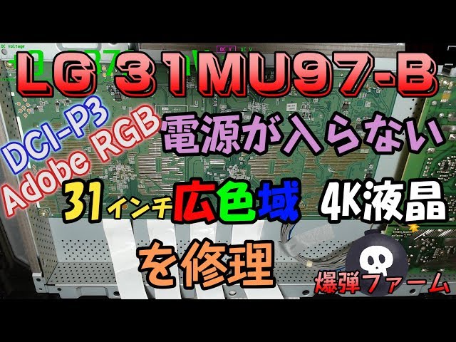 LG 31MU97-B 4K(4096×2160) 電源入らない ジャンク品