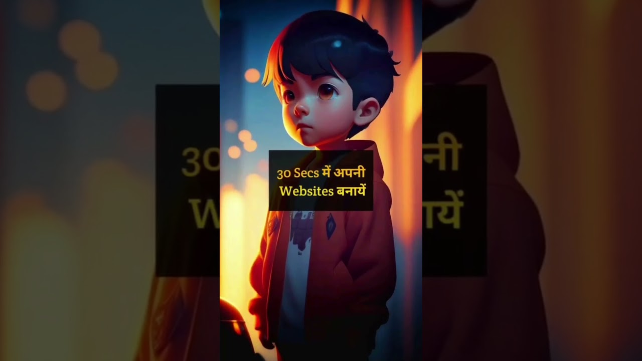 "No Code, No Tension! 30 Sec Mein Apni Website Banao 🧠🚀" 