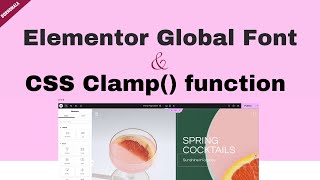 Elementor Global Font &amp; CSS Clamp() Function