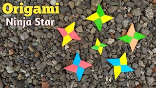 Cara Membuat Origami Shuriken Ninja 4 Bintang || Modular origami
