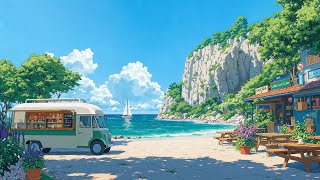 Summer Coffee Moments ☕ Aesthetic Lofi for Relaxing Morning 🌊 Lofi Hip Hop for Study & Relax