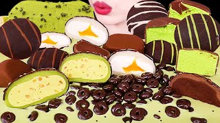Asmr Mukbangmatcha Chocolate Party Ice Cream, Mochi, Tico, Matcha Yogurt 말차 초콜릿, 초코퐁당 초코떡, 아이스크림먹방
