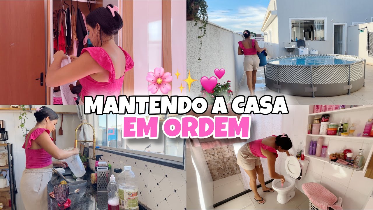 ROTINA REAL MANTENDO A CASA EM ORDEM | Manutenção da Limpeza + Final de Tarde 🤎✨