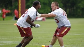 Which Redskins rookie has the bigger transition Scherff or Smith