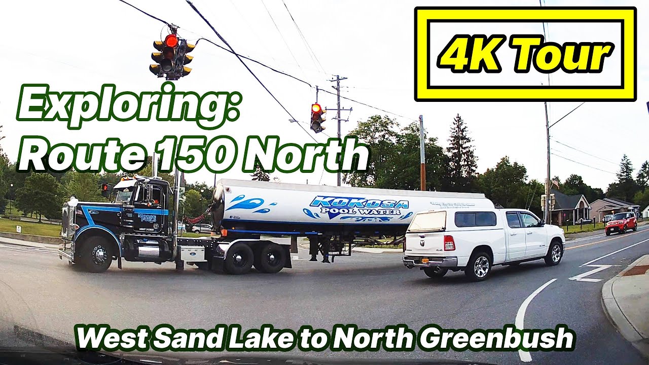 NY Route 150 West Sand Lake Rd to Wynantskill, NY [4k] YouTube