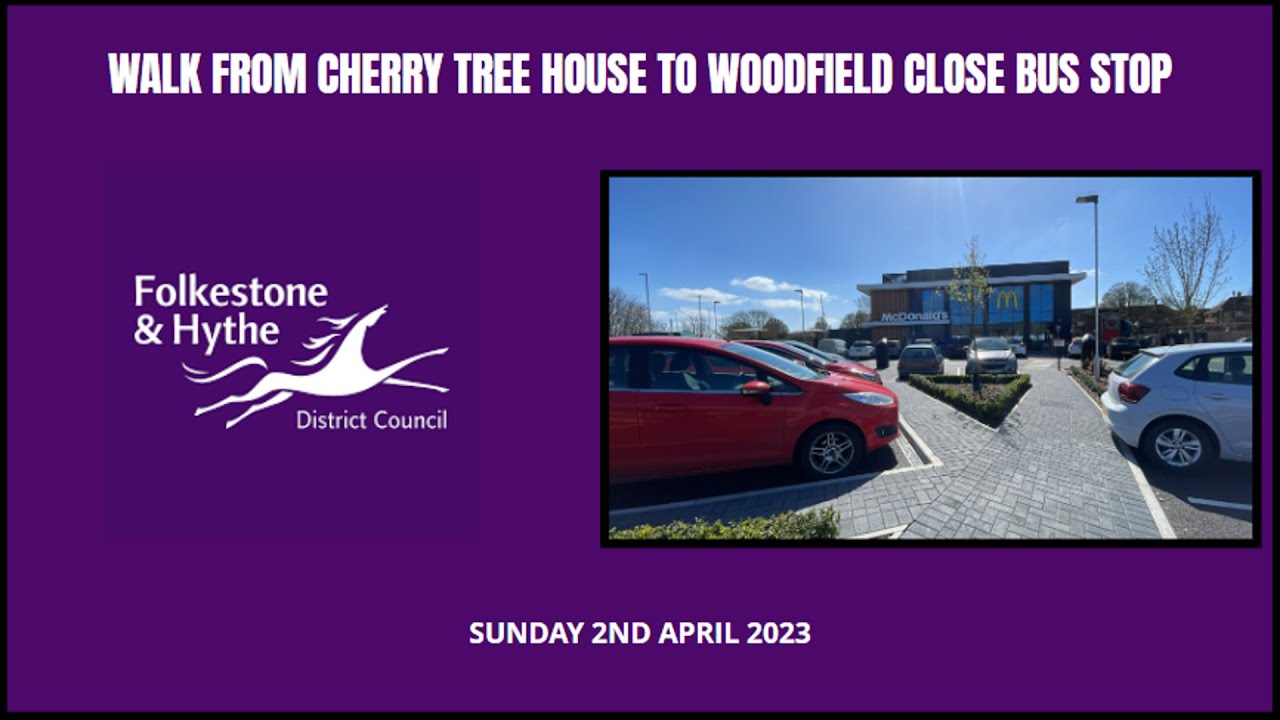Walk from Cherry Tree House to Woodfield Close bus stop Sunday 2nd April 2023 YouTube