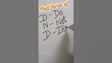 DND full form l Learn full forms #shorts #fullform #english #learnenglish #youtubeshorts #acronyms