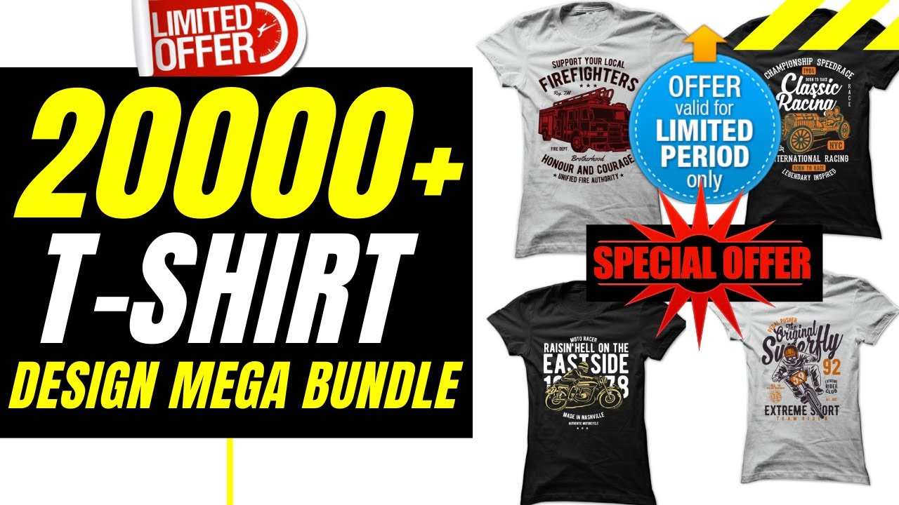 20K t shirt design bundle deals chep price