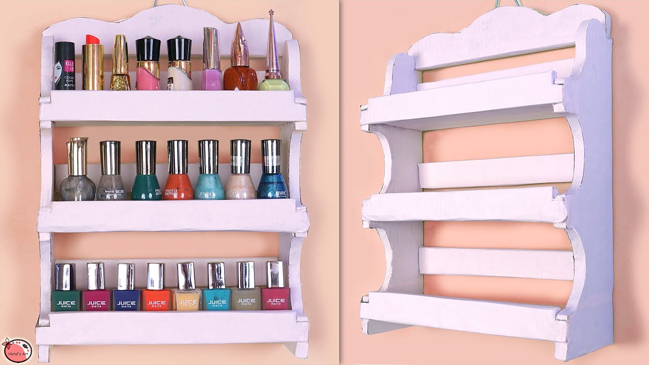 UseFull Space Saving DIY Room Organizer / Rack Nail Polish