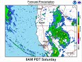 Fast moving system to bring rain/snow to NorCal Tonight and Sat AM