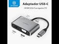 Adaptador USB-C para HDMI VGA Hagibis