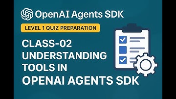 Openai agents sdk quiz preparation for level 1 quiz of GIAIC | class-02