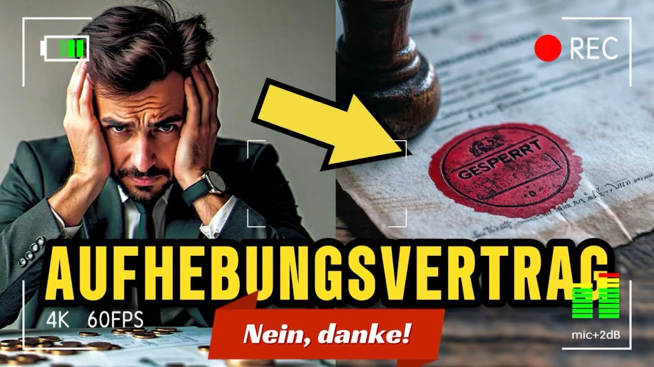 🔥 Achtung Falle: Warum Du NIEMALS einen Aufhebungsvertrag unterschreiben solltest!