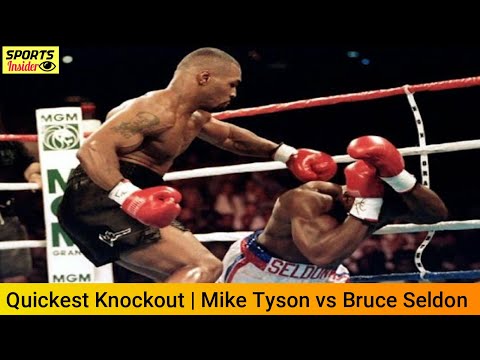Quickest Knockout | Mike Tyson vs Bruce Seldon | 1996 | HD Fight | Boxing