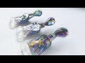 ＵVレジン 冬の夜空カラーの絵の具マグネット作ってみた resin