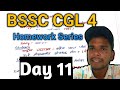 BSSC CGL 4...Homework series... Day 11