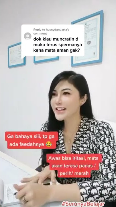 dok kalo muncrati di muka terus sperma kena mata aman gak