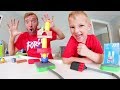 Father & Son PLAY BUILD OR BOOM! / Don't Get Exploded!