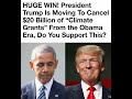 Text says cutting climate spending and boosting energy independence and fiscal control.