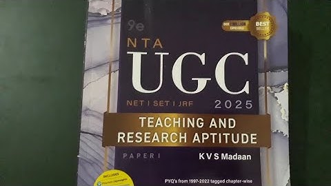 UGC Paper 1 Book 2025 Review KVS Madaan | Pearson | Ugc paper 1 book