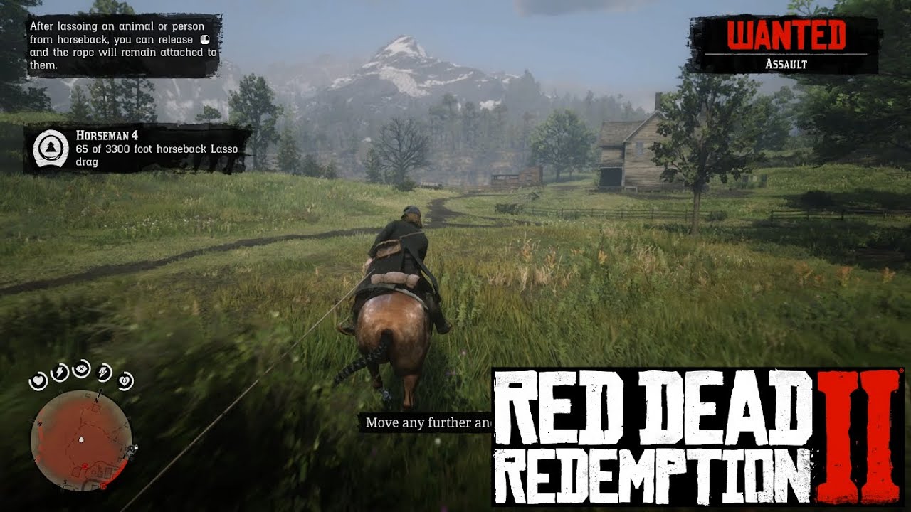 Stadion Udrydde Høj eksponering Red Dead Redemption II PC - Horseman 4: While mounted, drag a victim for  3,300 feet using your Lasso - YouTube