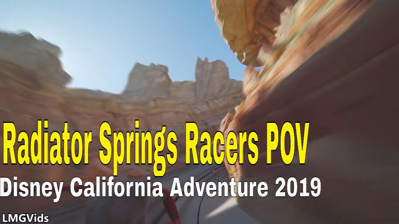 Radiator Springs Racers - Slot Car Attraction 2019 @ California Adventure | HD POV | Low Light |