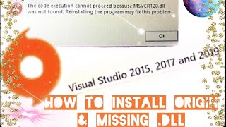 How To Install Origin & MSCVP120.dll Error For Windows 10