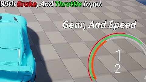 How To Make The Ultimate Speedometer UI With Brake, And Throttle Inputs in UE5