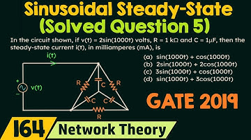 Sinusvormige steady-state (opgeloste vraag 5)