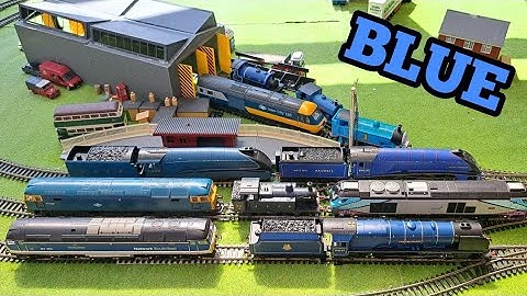 Model Railway Running Session - A Running Session With EVERY BLUE LOCOMOTIVE In My Collection