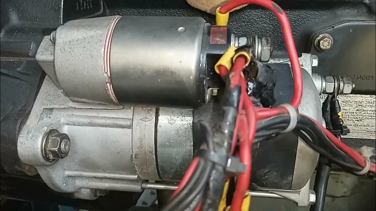 Generator self starter motor problem YouTube