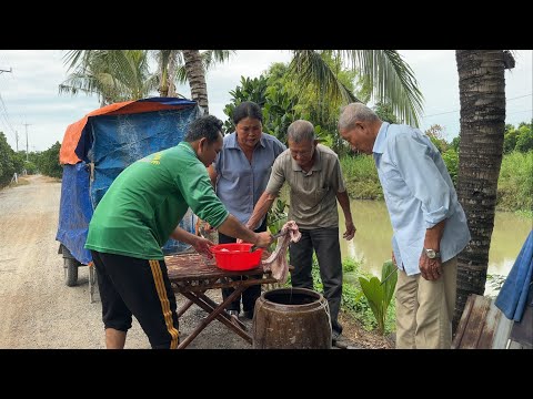 Sườn Heo Nướng Lu Tiếp Khách Về Hội Ngộ Bác Cháu Ca Hát Nhảy Tưng Bừng.Góc Làng Quê 