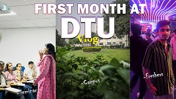 1st month at DTU USME - Vlog | college life 🎓🎓