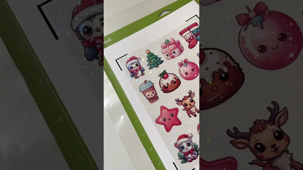 ✨ Dive into the holiday sparkle with these Christmas Holographic Stickers!🎄 