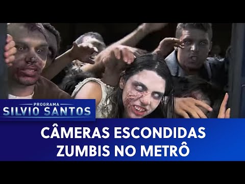 Zumbis no Metrô (Subway Zombie Prank) - Câmeras Escondidas (29/03/15)